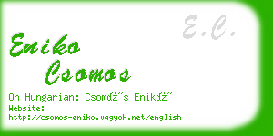 eniko csomos business card